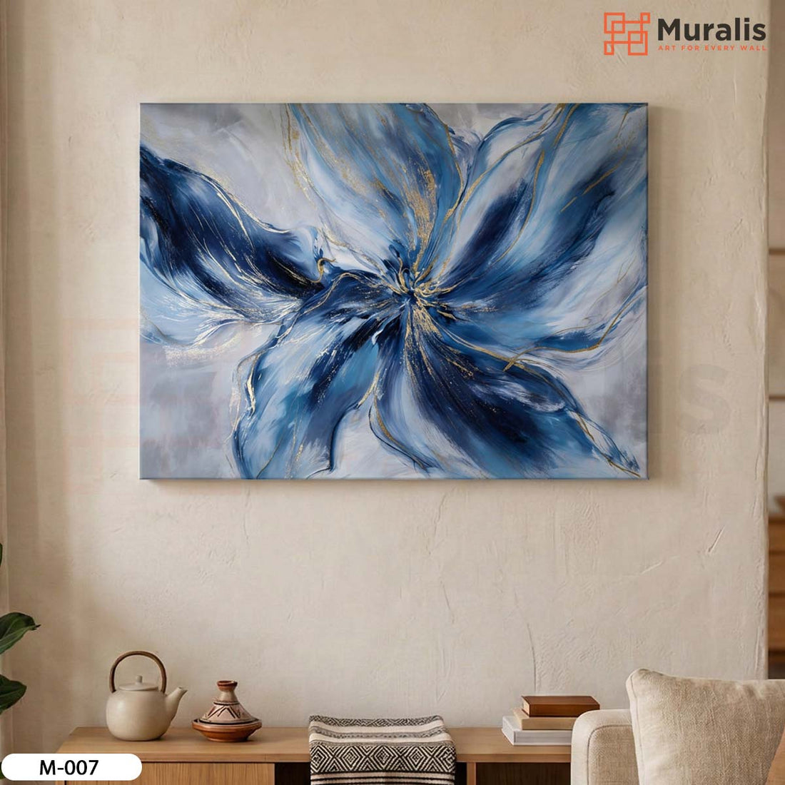 Fleur Azur - Réf M-007 - Mockup 1