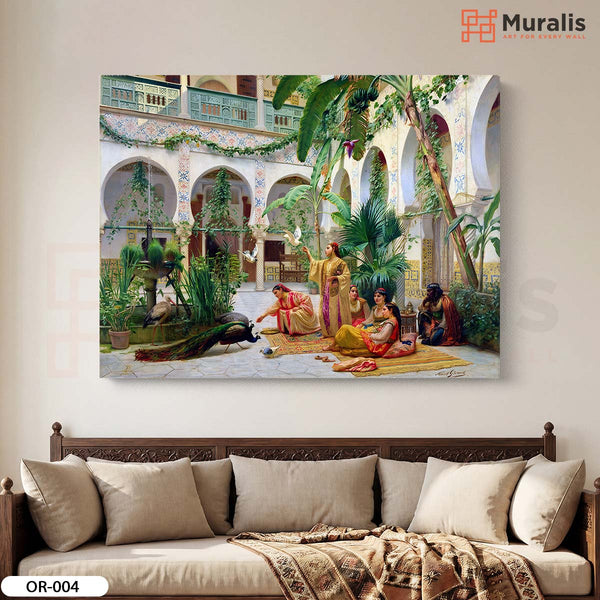 La cour du harem - Paul-Albert Girard - Réf OR-004 - Mockup 1